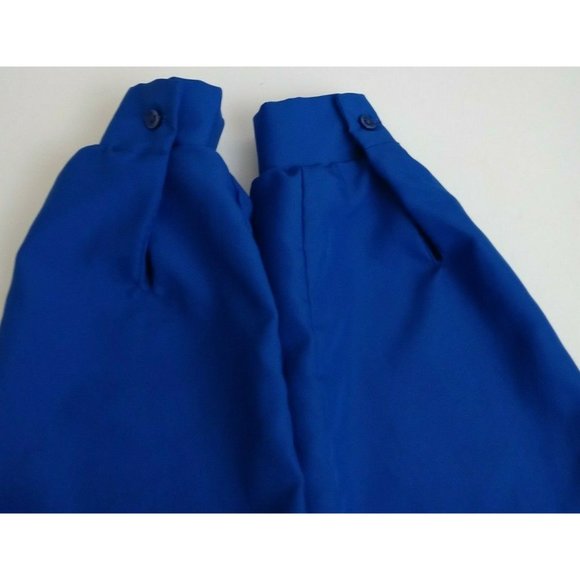 Stacy Michaels Blue Long Sleeve Blouse With Silver Embroidery On Collar Medium - Picture 4 of 5